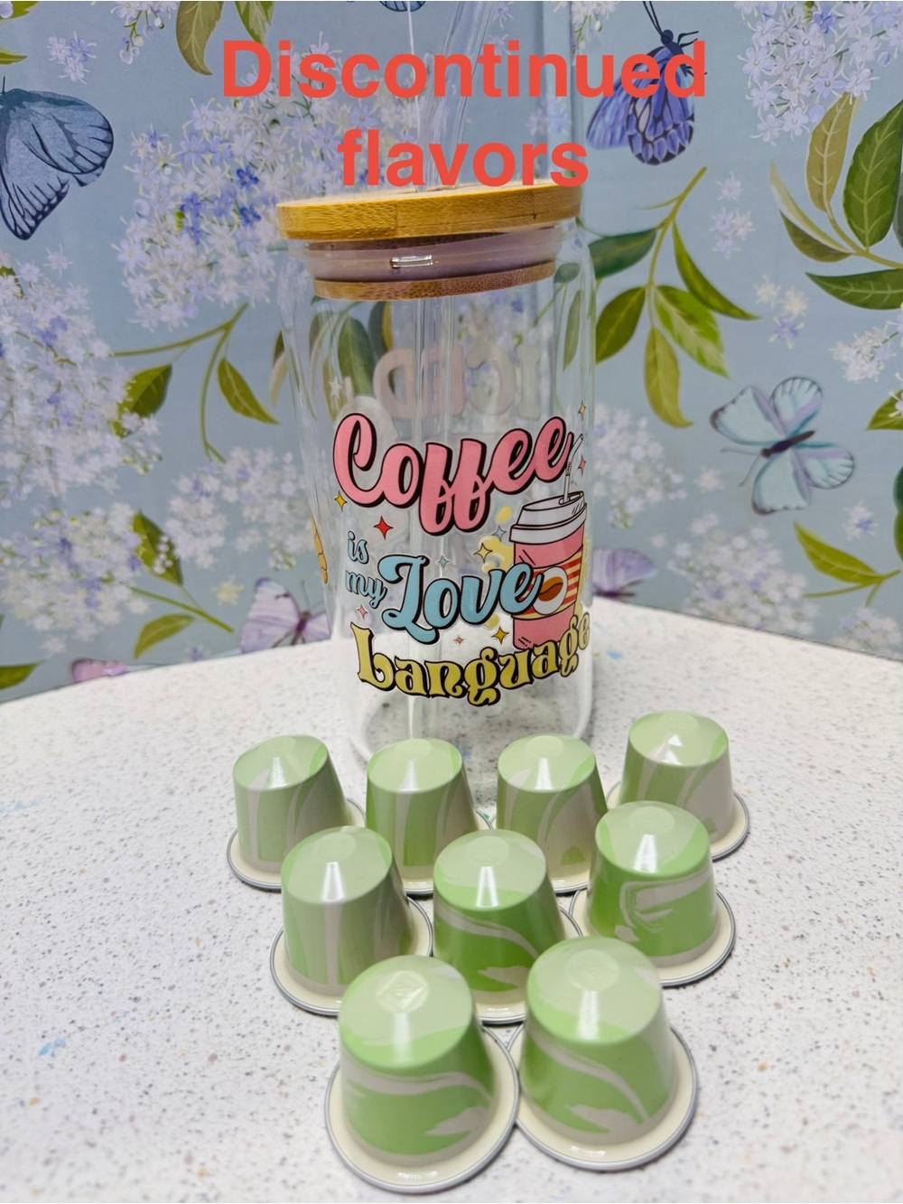 Nespresso limted Edtion pistachio vanilla 
Sampler with cute drinking cup